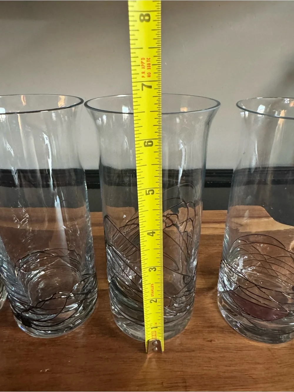 Set of 4 Luminescence Milano Romania Stained-Glass Drinking Glasses
